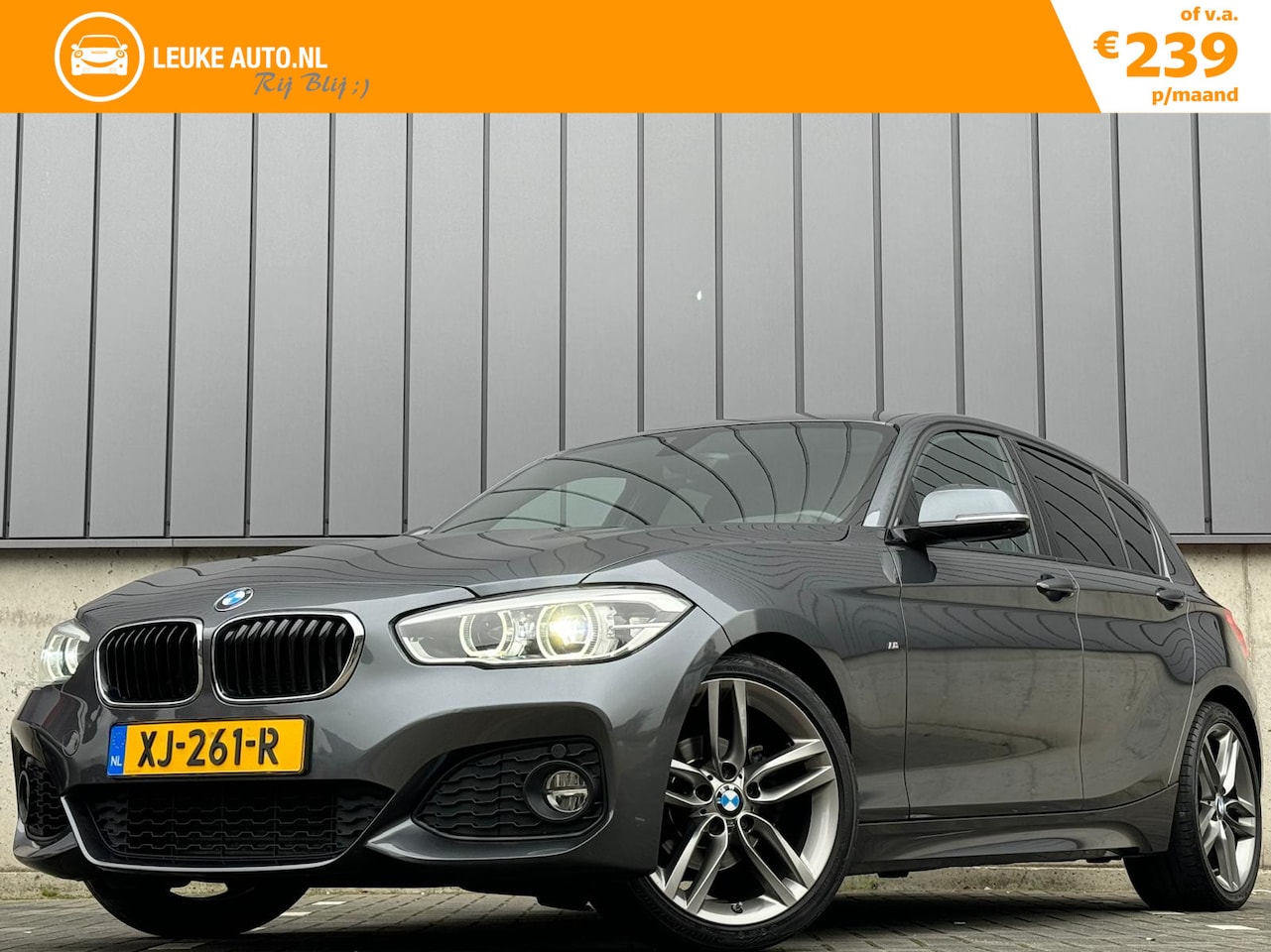 BMW 1-serie - 118i 136PK Automaat M-Sport Shadow 18'' Leer - AutoWereld.nl