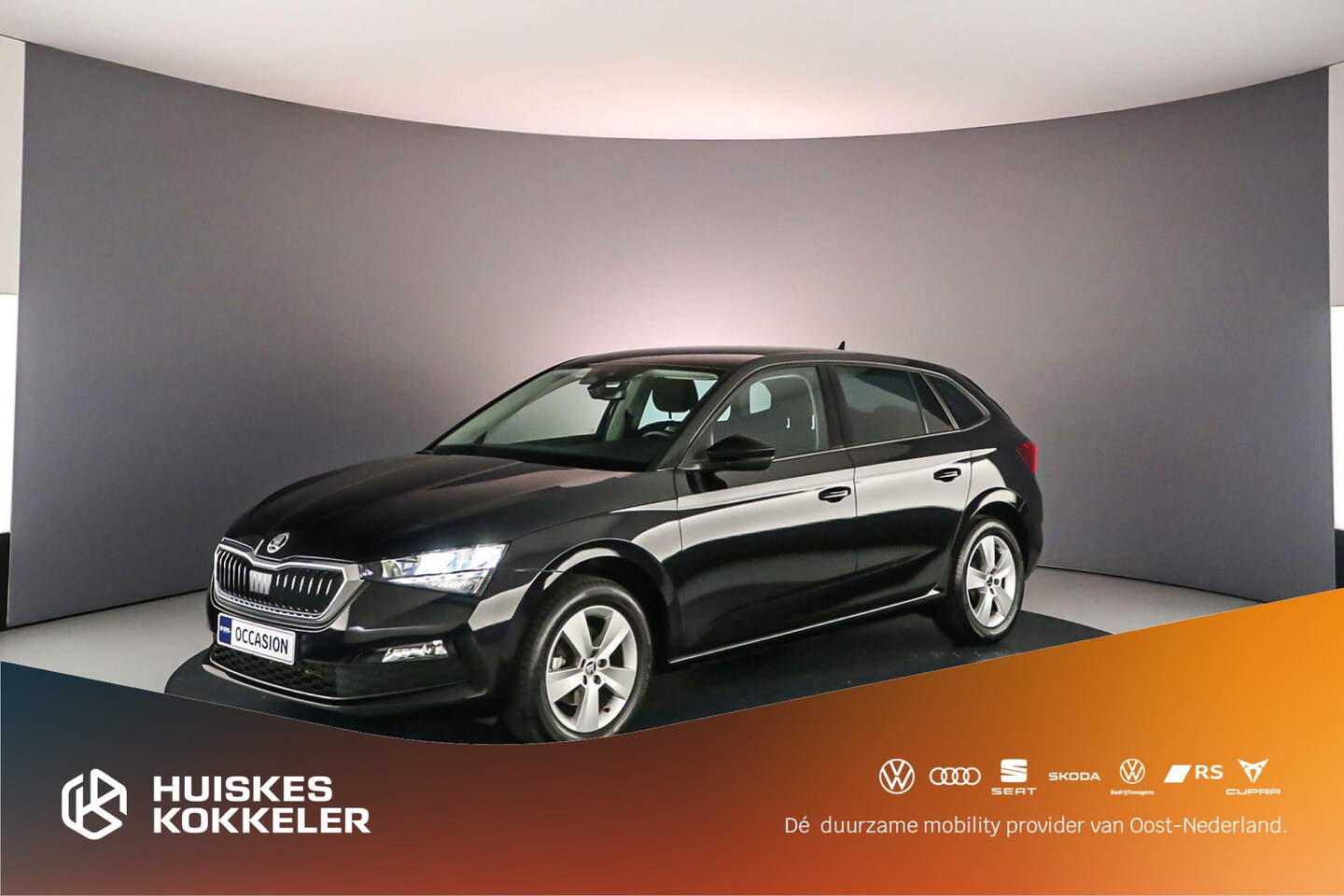 Skoda Scala - Ambition 1.0 TSI 110pk Airco, Cruise control, Radio, DAB, Bluetooth, App connect, Parkeers - AutoWereld.nl