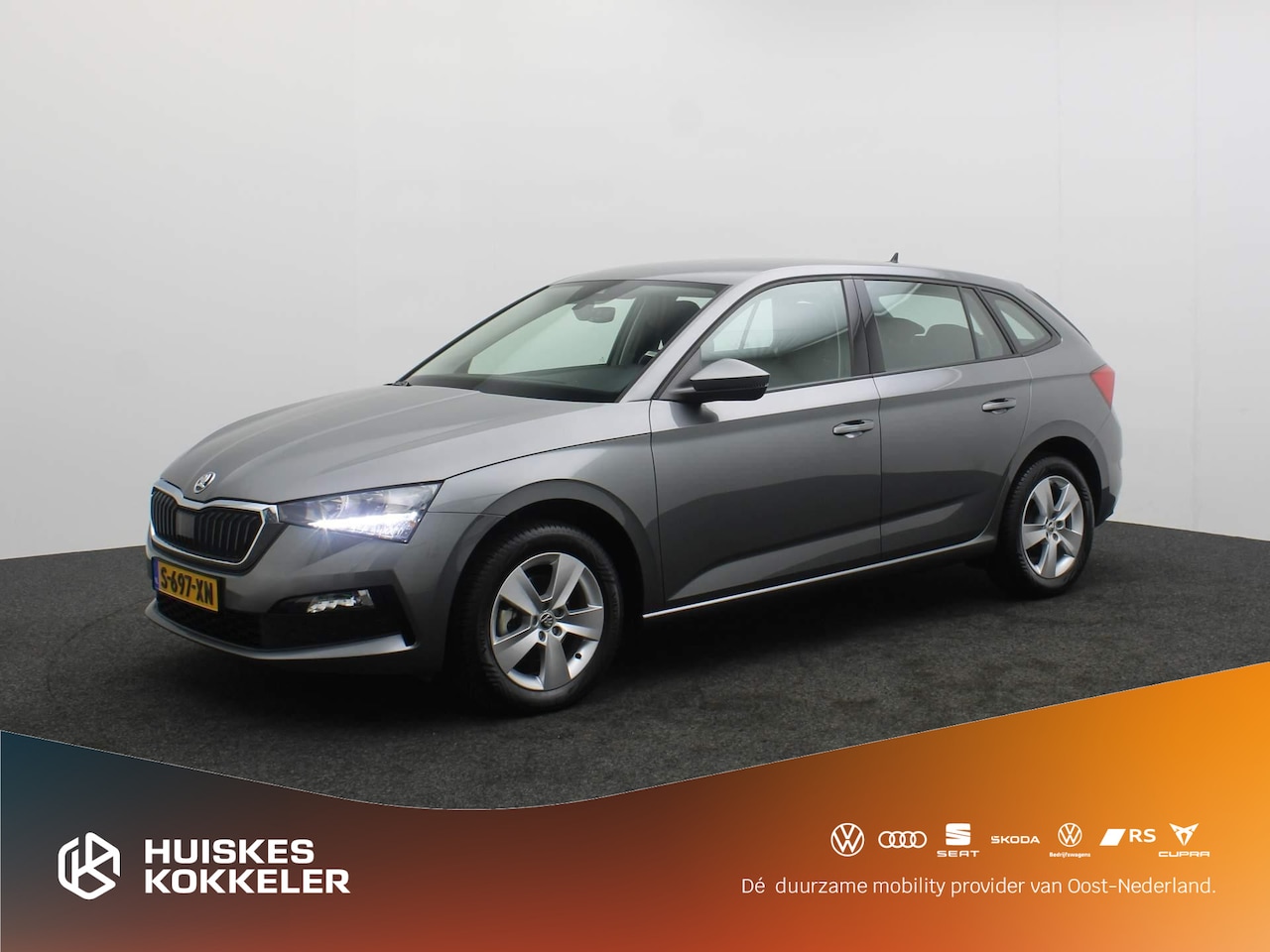 Skoda Scala - Ambition 1.0 TSI 110pk Cruise control, Airco, DAB, Radio, Bluetooth, LED verlichting, App - AutoWereld.nl