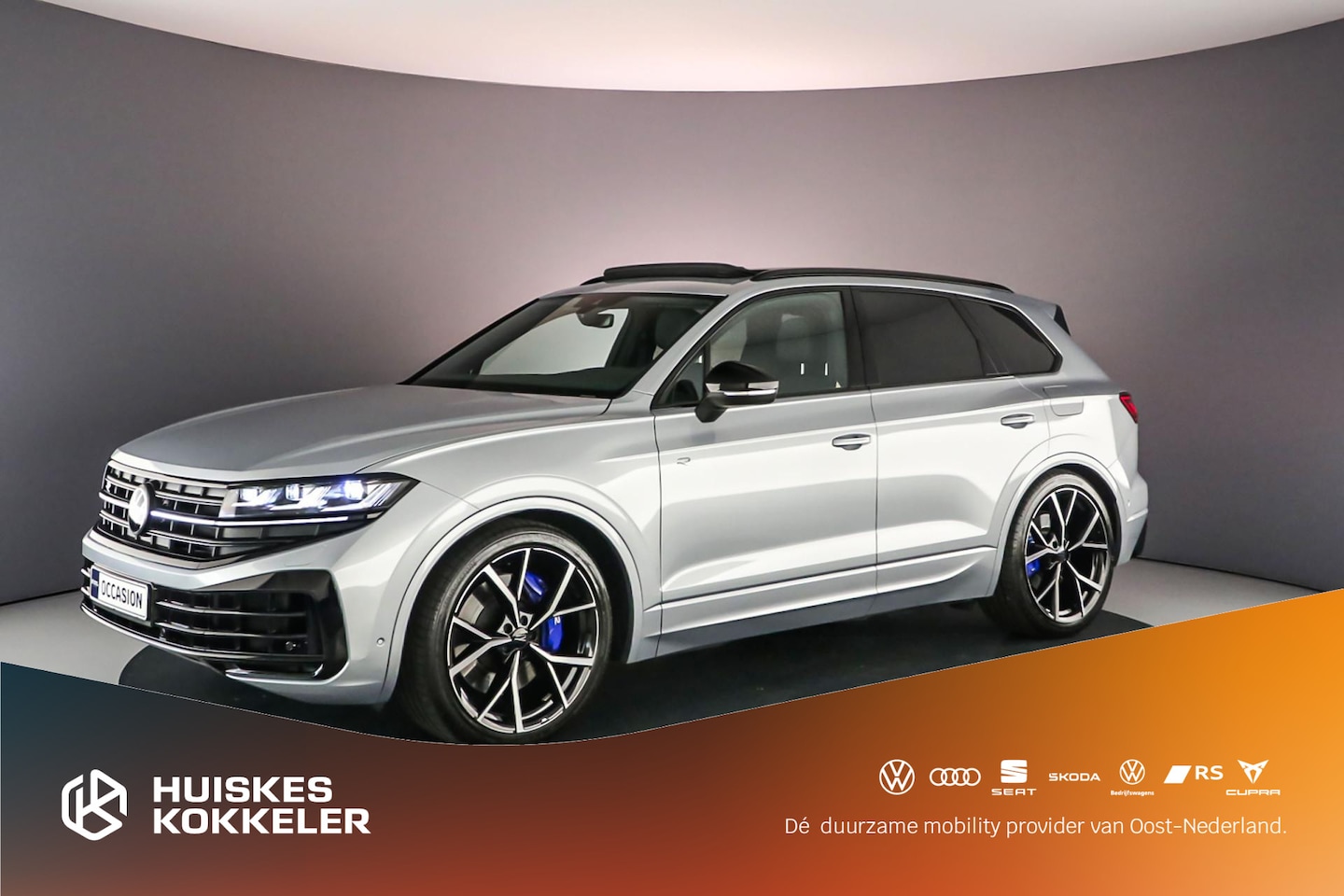 Volkswagen Touareg - R 3.0 TSI eHybrid 462pk Tiptronic Trekhaak, Luchtvering, Lederen bekleding, Elektrische ac - AutoWereld.nl