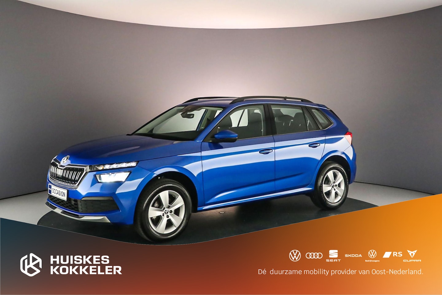 Skoda Kamiq - Ambition 1.0 TSI 110pk Cruise control, Airco, DAB, Radio, Bluetooth, LED verlichting, App - AutoWereld.nl