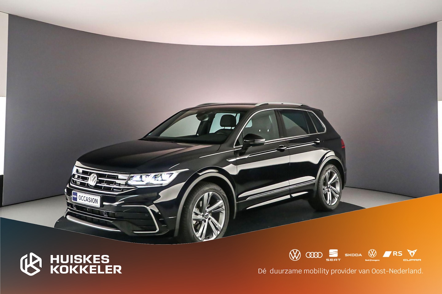 Volkswagen Tiguan - R-Line 1.5 TSI 150pk DSG Automaat Trekhaak, Adaptive cruise control, Navigatie, Parkeersen - AutoWereld.nl