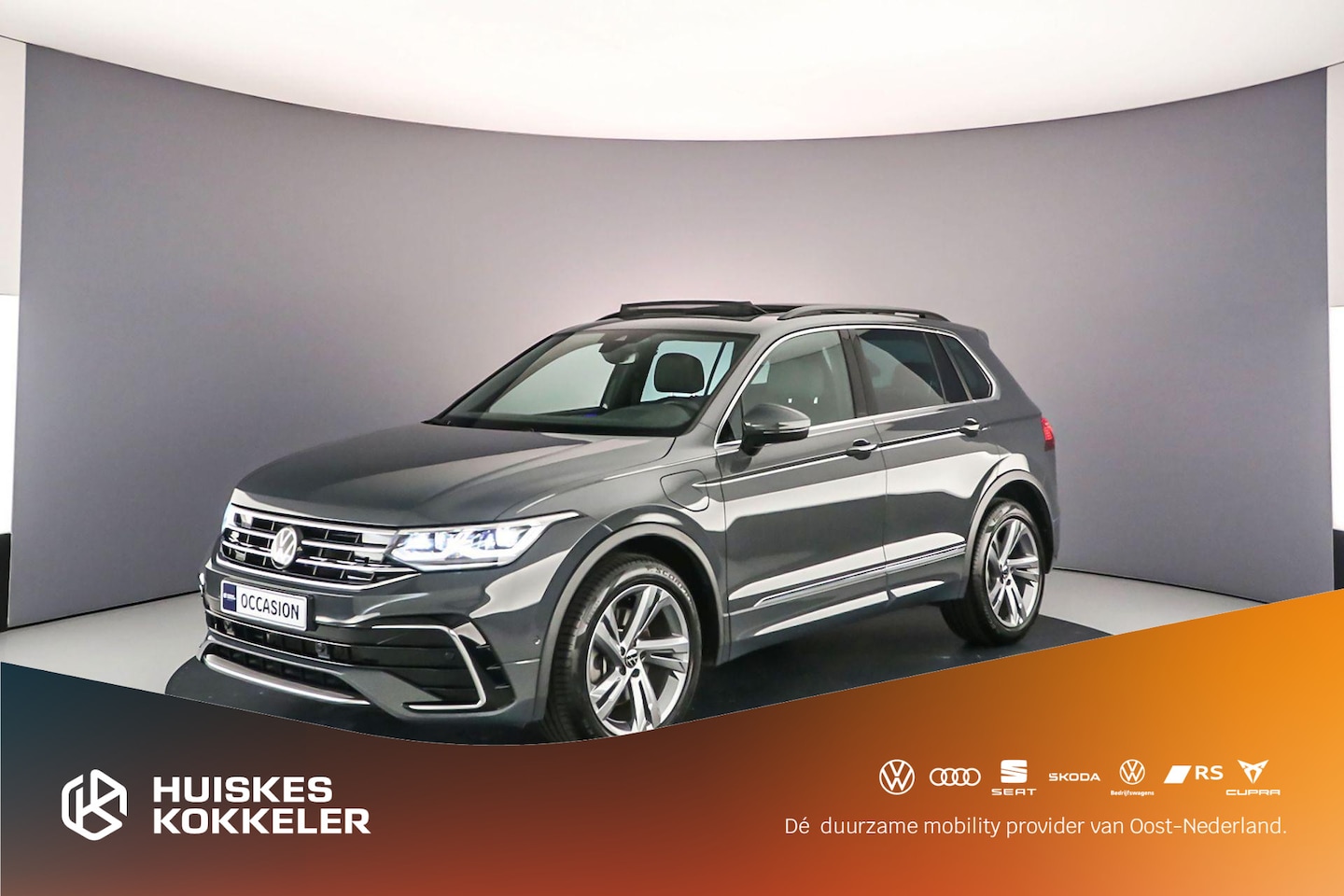 Volkswagen Tiguan - R-Line Business 1.4 TSI eHybrid 245pk DSG Automaat Trekhaak, Panoramadak, Lederen bekledin - AutoWereld.nl