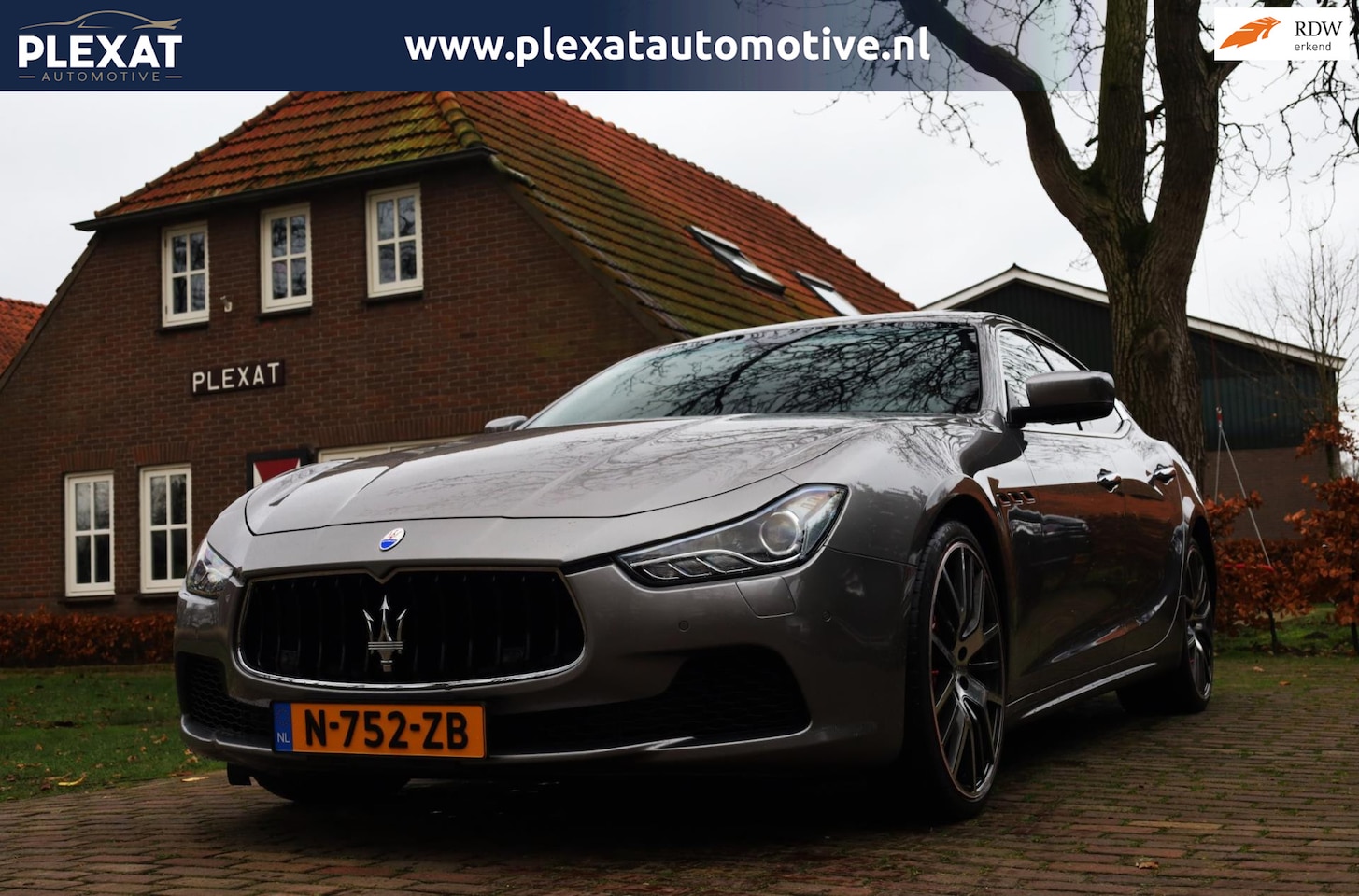 Maserati Ghibli - 3.0 BI-TURBO Aut. | Slechts 75.000KM | Panorama | Stoelverwarming | Luxe Leder | Volledige - AutoWereld.nl