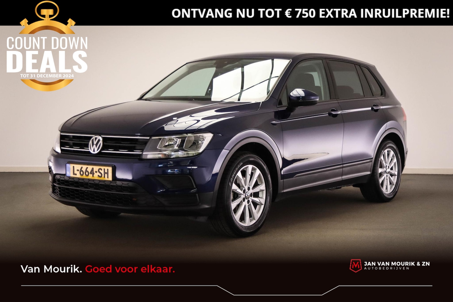 Volkswagen Tiguan - 1.4 TSI Connected Series | AIRCO | STOELVERWARMING |  CRUISE | NAVI | TREKHAAK | 18" - AutoWereld.nl