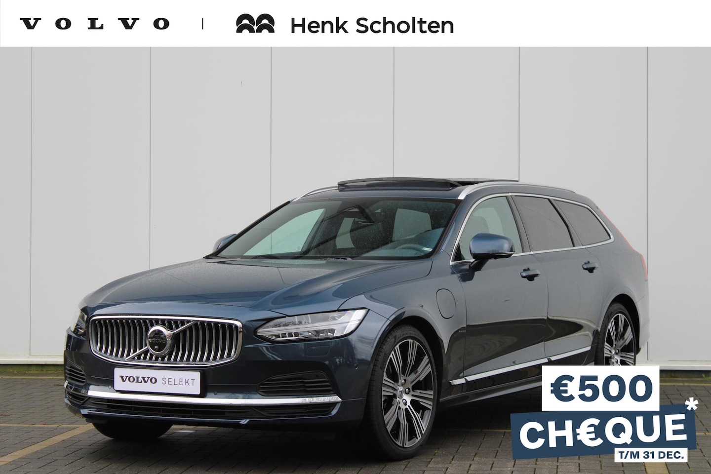 Volvo V90 - T6 AUT8 350PK Recharge AWD Plus Bright, Adaptieve Cruise Control met Pilot Assist, Luchtve - AutoWereld.nl