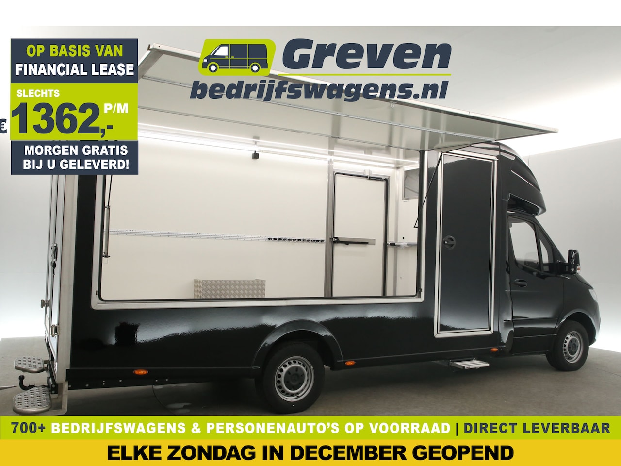 Mercedes-Benz Sprinter - 319 1.9 CDI 190PK | Verkoopwagen | Zijklep | Achterdeuren 270 gr | Eventtruck | Foodtruck - AutoWereld.nl