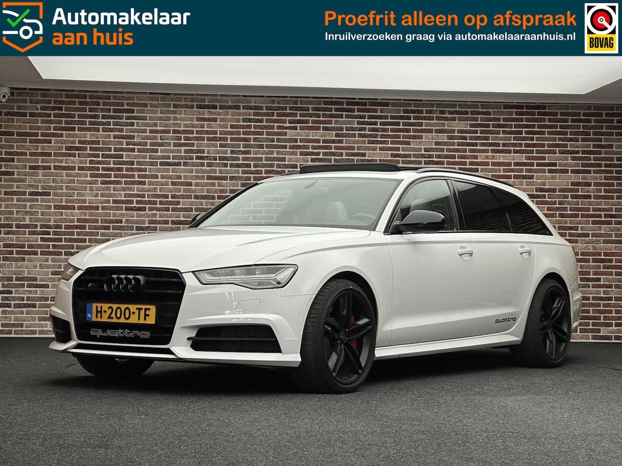 Audi S6 - 4.0TFSI 450PK DAK BOSE LUCHTVERING LEDER SPORTSTUUR - AutoWereld.nl