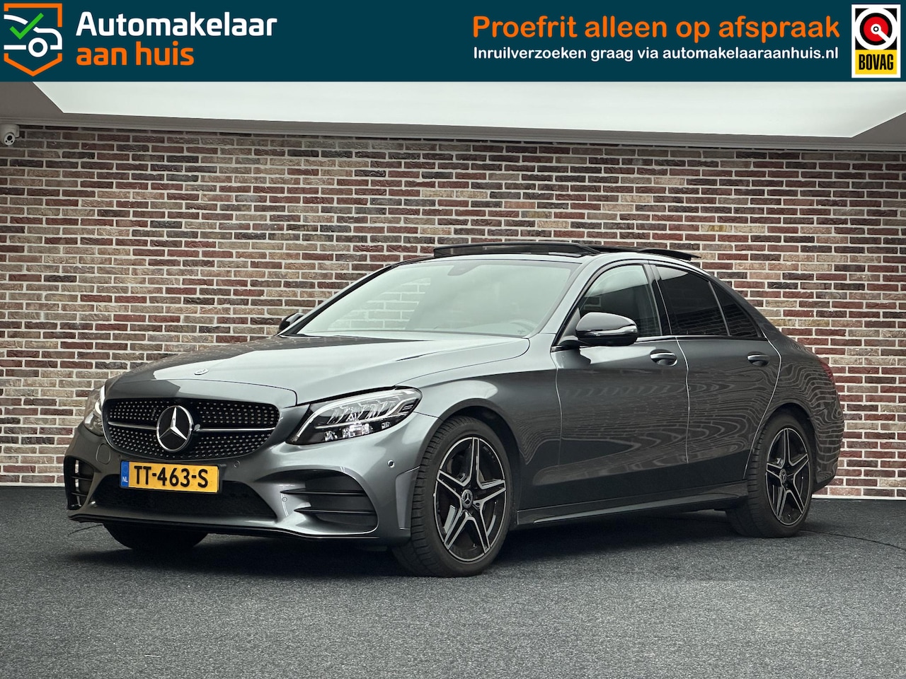 Mercedes-Benz C-klasse - 180 AMG DAK VIRTUAL FACELIFT DAK 360 NIGHTPAKKET - AutoWereld.nl