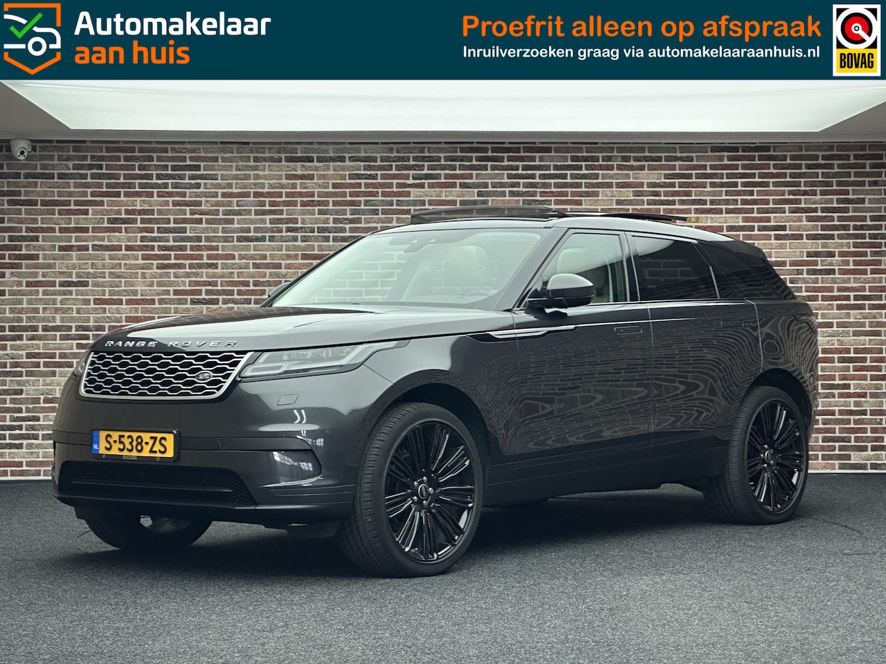 Land Rover Range Rover Velar - 2.0 I4 Turbo AWD DAK MEMORY BLINDSPOT LEDER TREKHAAK CAMERA - AutoWereld.nl