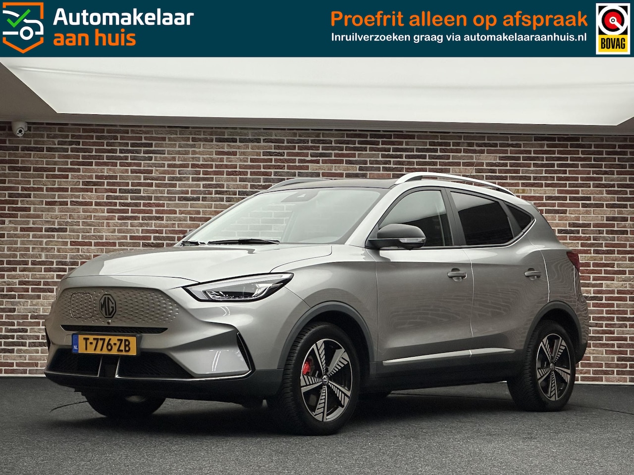 MG ZS - EV Long Range Luxury 70 kWh Panoramadak Carplay Camera Leder ACC - AutoWereld.nl