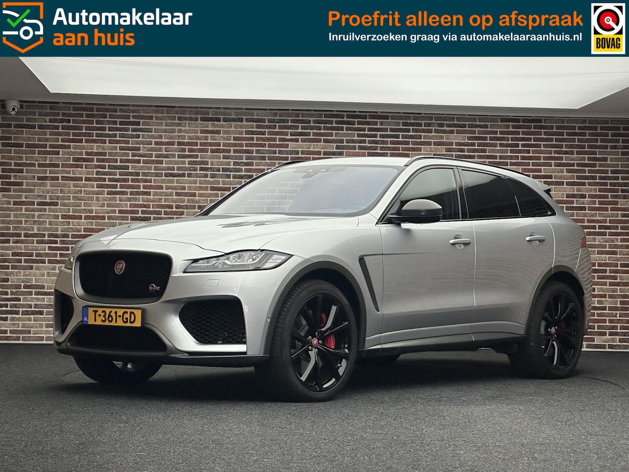 Jaguar F-Pace - 5.0 V8 S/C AWD SVR HEADUP MERIDIAN CARBON FIBER SFEER MEMORY LEDER - AutoWereld.nl