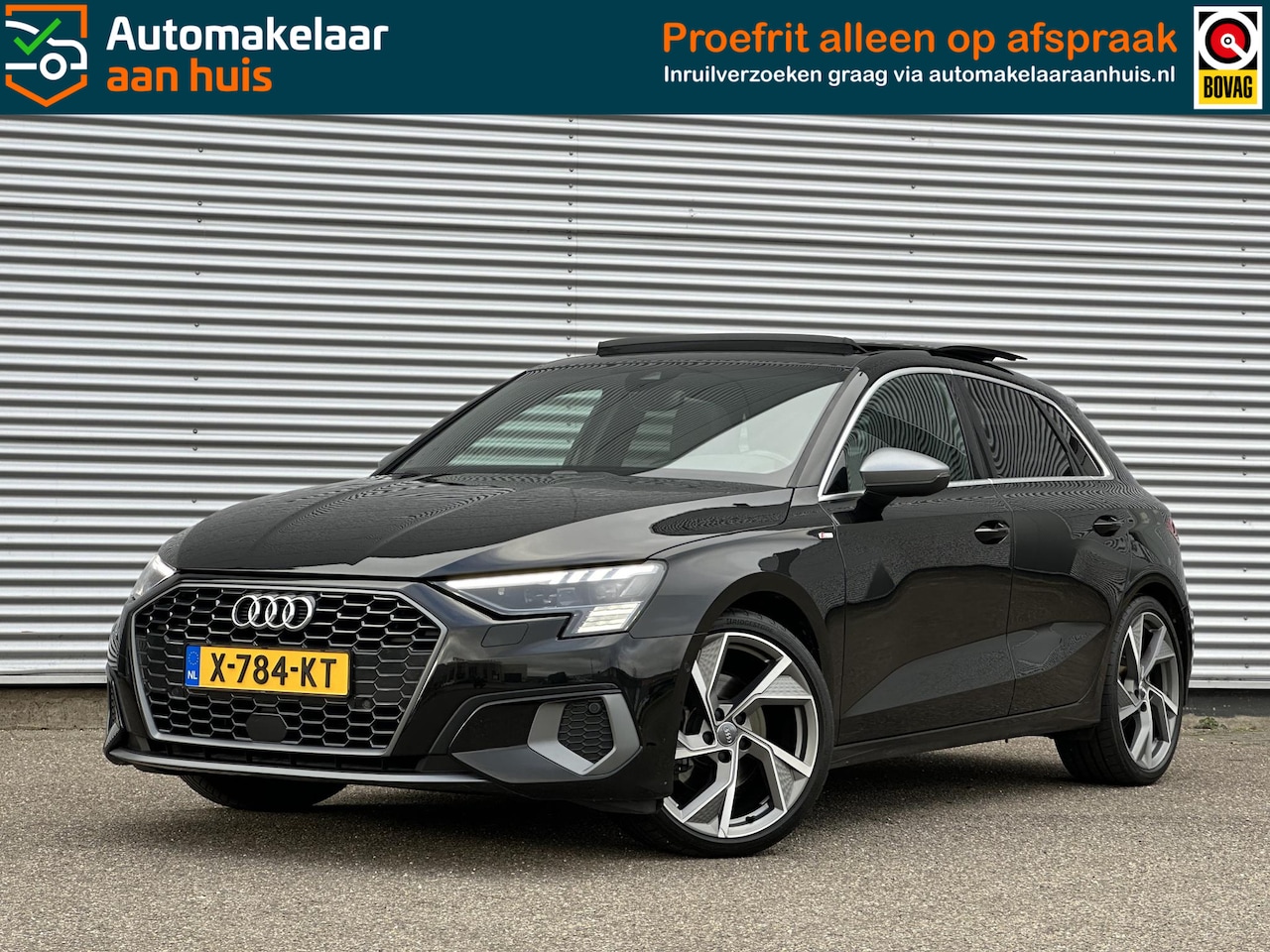 Audi A3 Sportback - 35 TFSI S-line DAK LEDER KEYLESS ACC CAMERA CARPLAY TREKHAAK BLINDSPOT - AutoWereld.nl