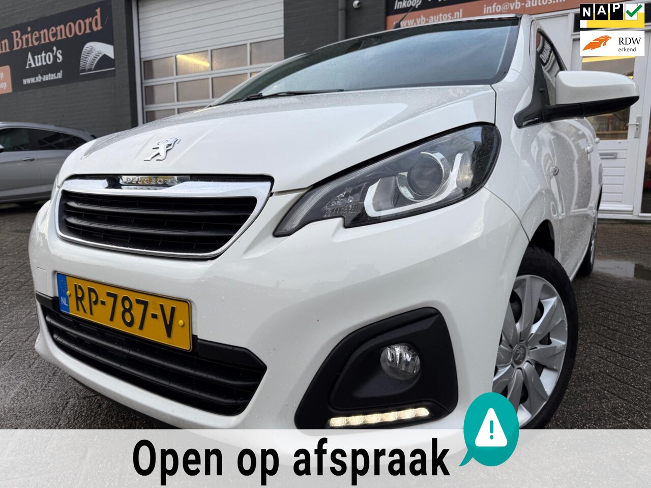 Peugeot 108 - 1.0 e-VTi Active TOP! Cabrio in 5 drs van 2de Eigenaar met bluetooth telefoon / media en a - AutoWereld.nl