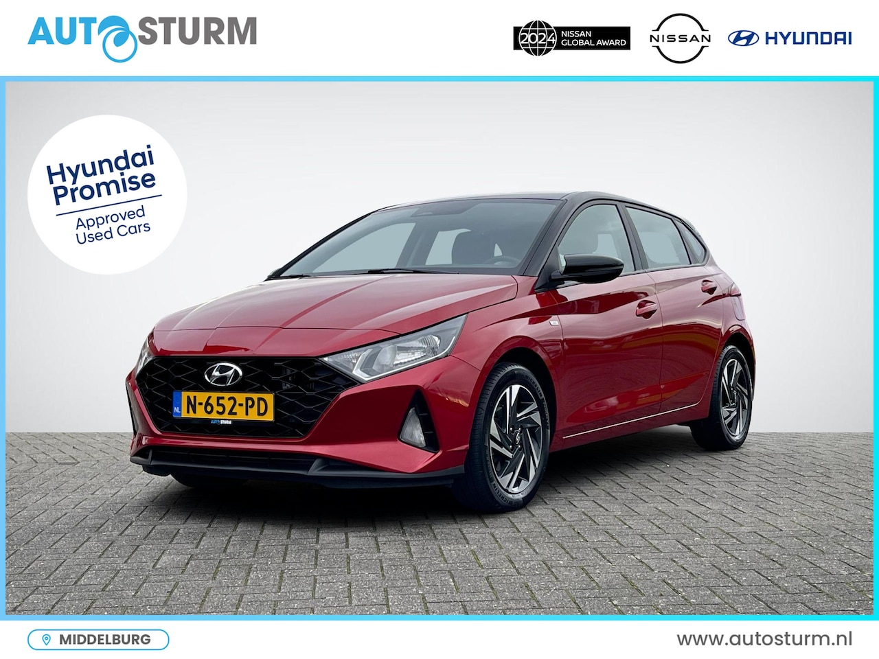 Hyundai i20 - 1.0 T-GDI Comfort | Two-Tone Lakkleur | Apple Carpaly/Android Auto | Camera | Cruise Contr - AutoWereld.nl