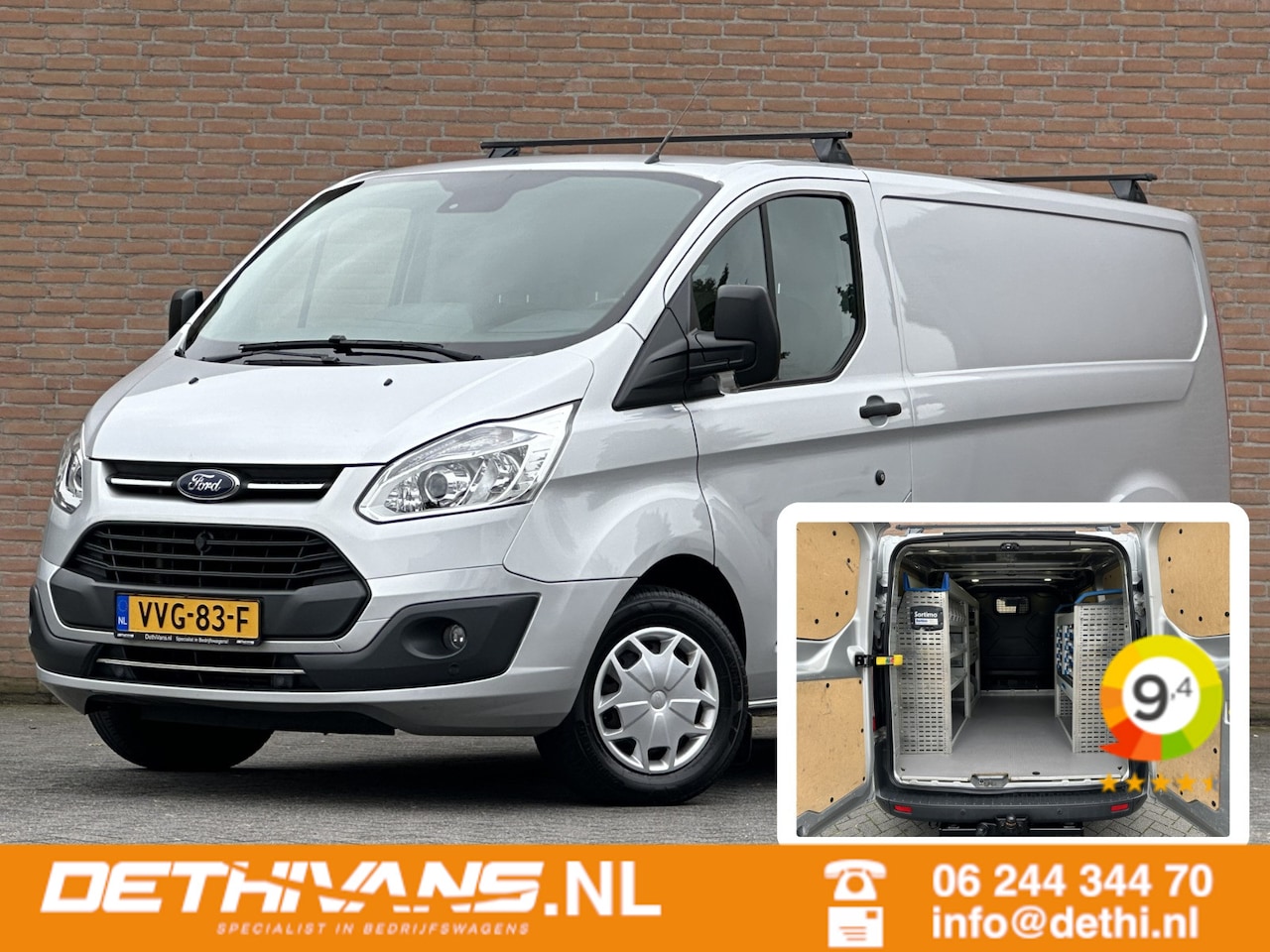 Ford Transit Custom - 2.0TDCI 130PK Sortimo Inrichting / Euro6 - AutoWereld.nl