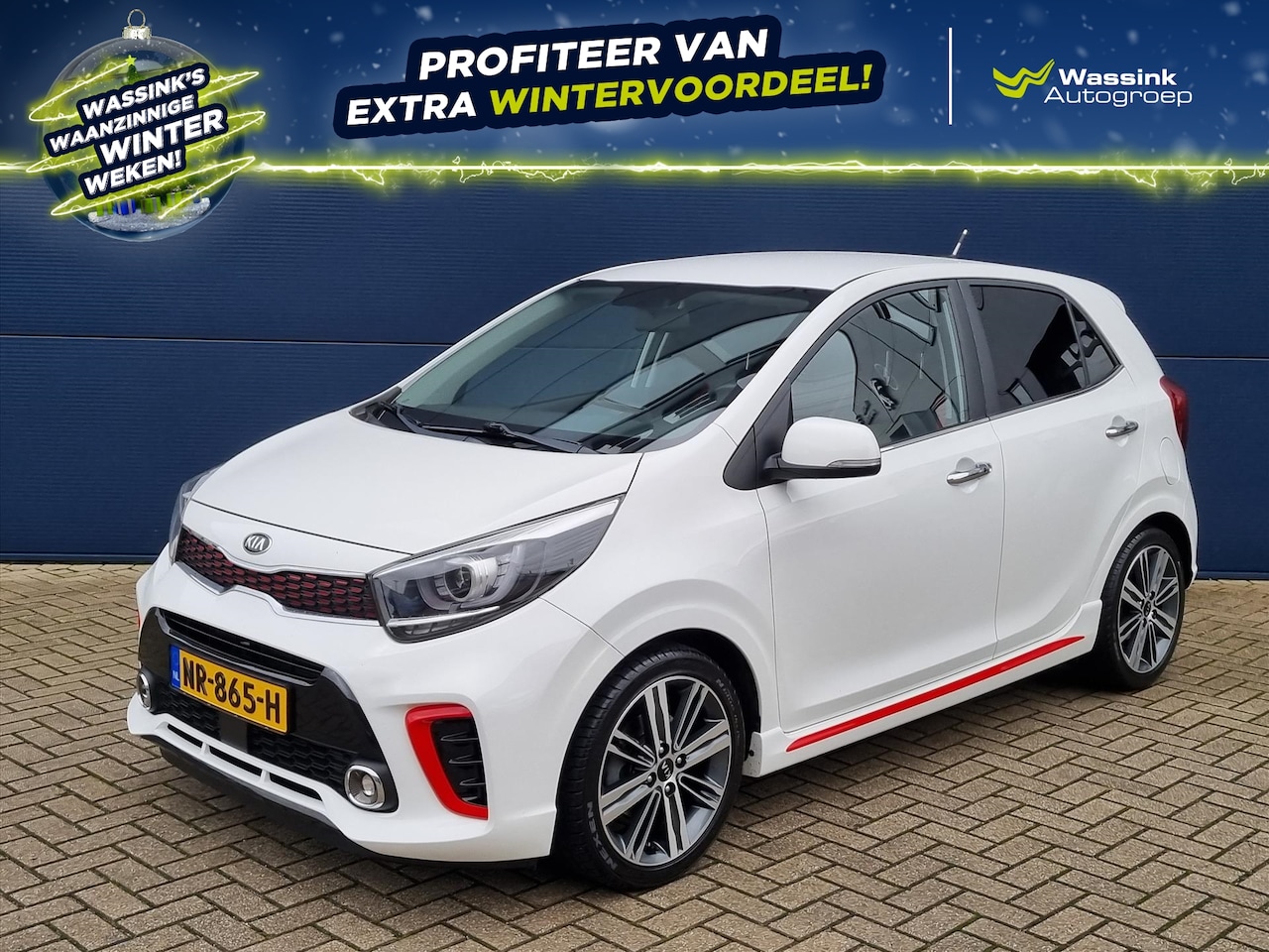 Kia Picanto - 1.2 CVVT 84pk 5-zits GT-Line | Stoel-/Stuurverwarming | Navigatie | Climate Control | Came - AutoWereld.nl