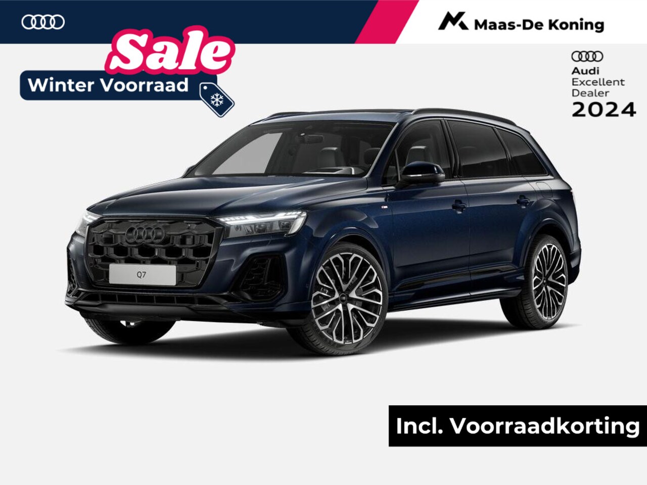 Audi Q7 - 55 TFSI e quattro Pro Line S 394 PK · 22" LM Velgen · Head-Up display · Vierwiel besturing - AutoWereld.nl