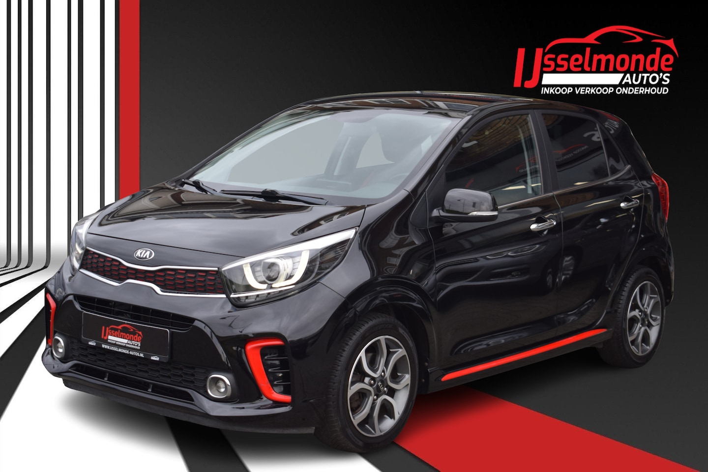 Kia Picanto - 1.0 GT-Line Edition Climate Apple Carplay Navigatie Camera - AutoWereld.nl