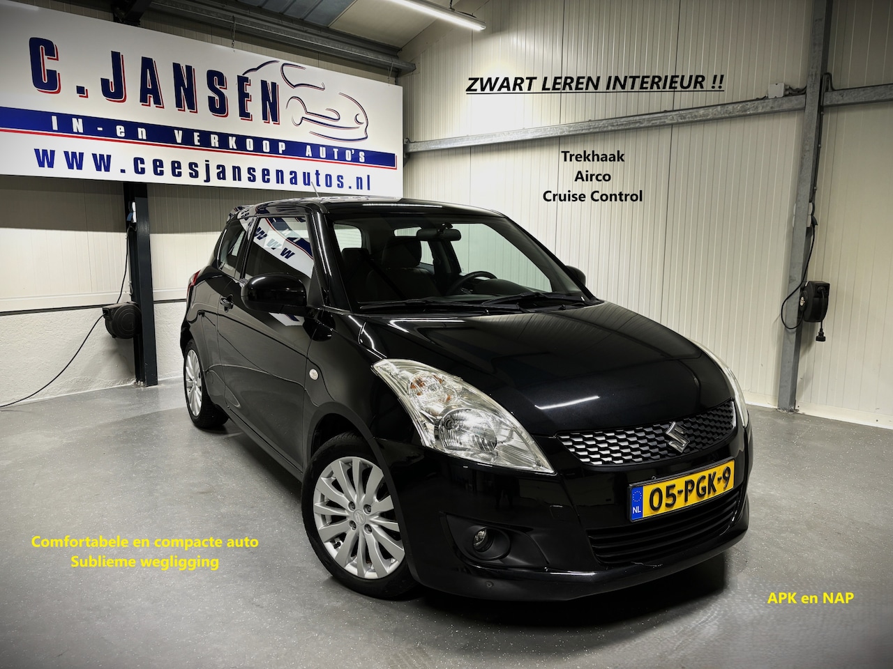 Suzuki Swift - 1.2 Exclusive ECHT ZWART !! - AutoWereld.nl