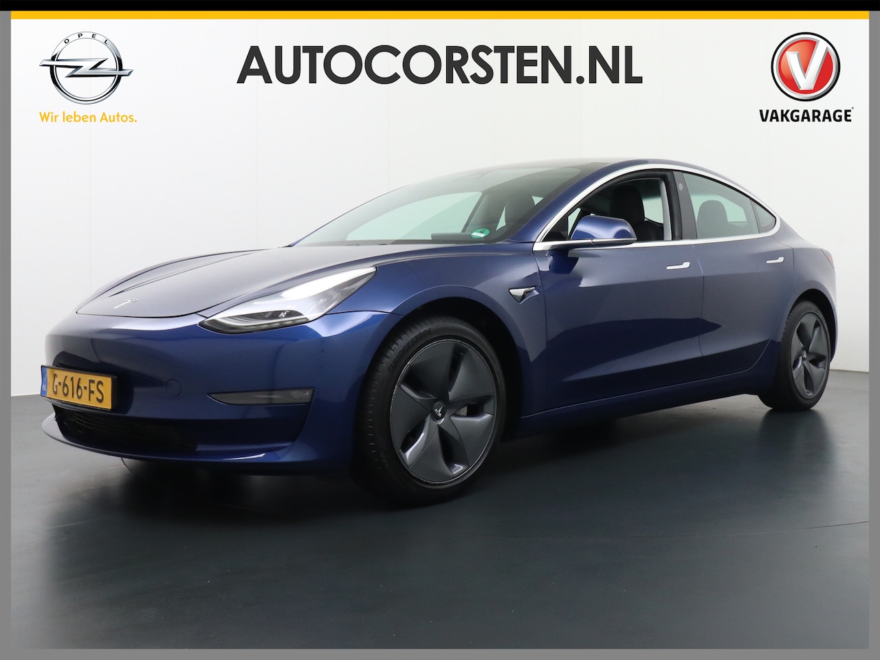 Tesla Model 3 - Long Range RWD Long Range 75kWh 463PK FSD-voorber. Premium Audio 4wd Lmv 18" AutoPilot Panoramadak Camera - AutoWereld.nl