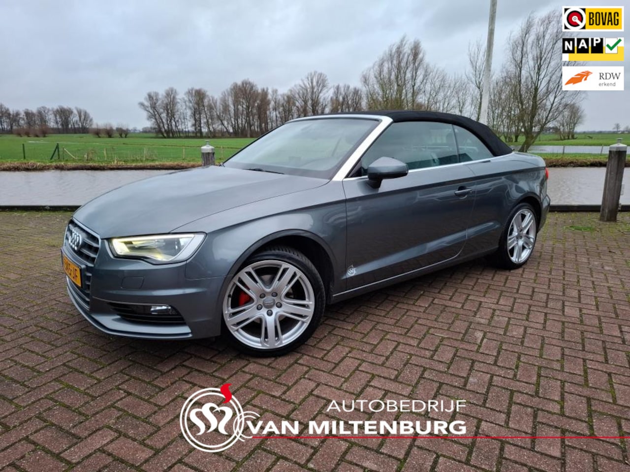 Audi A3 Cabriolet - 1.4 TFSI CoD Ambition Pro Line S Leder Clima Cruise Navi Stoelverwarming - AutoWereld.nl