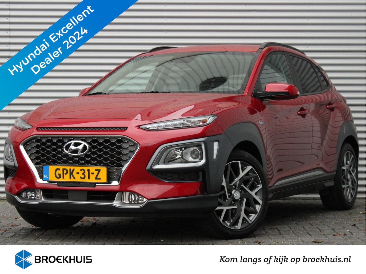 Hyundai Kona - 1.6 GDI HEV Fashion 140pk Automaat | Navigatie | Half-Leder | Blind-Spot | Keyless Entry | - AutoWereld.nl