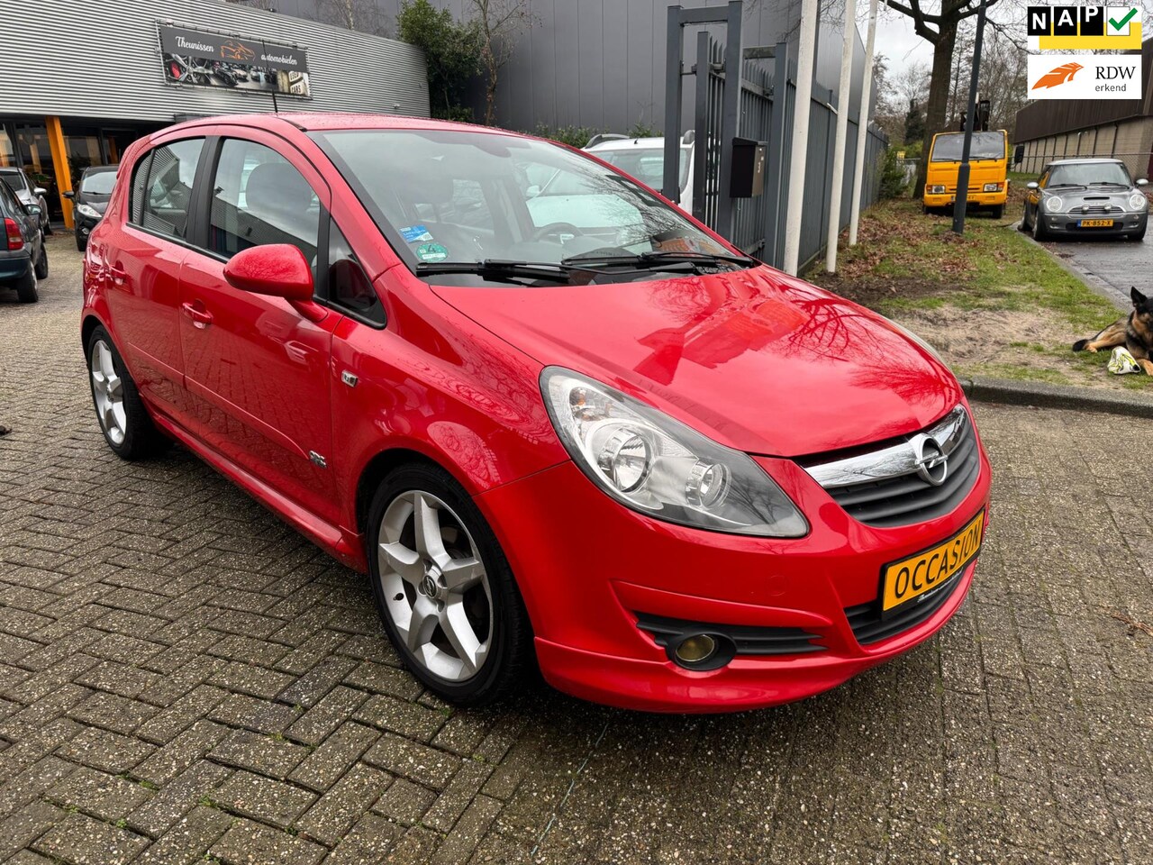 Opel Corsa - 1.4-16V Sport OPC-line 5 deurs, airco, elec pakket, cruise control, 17"wielen, nette origi - AutoWereld.nl