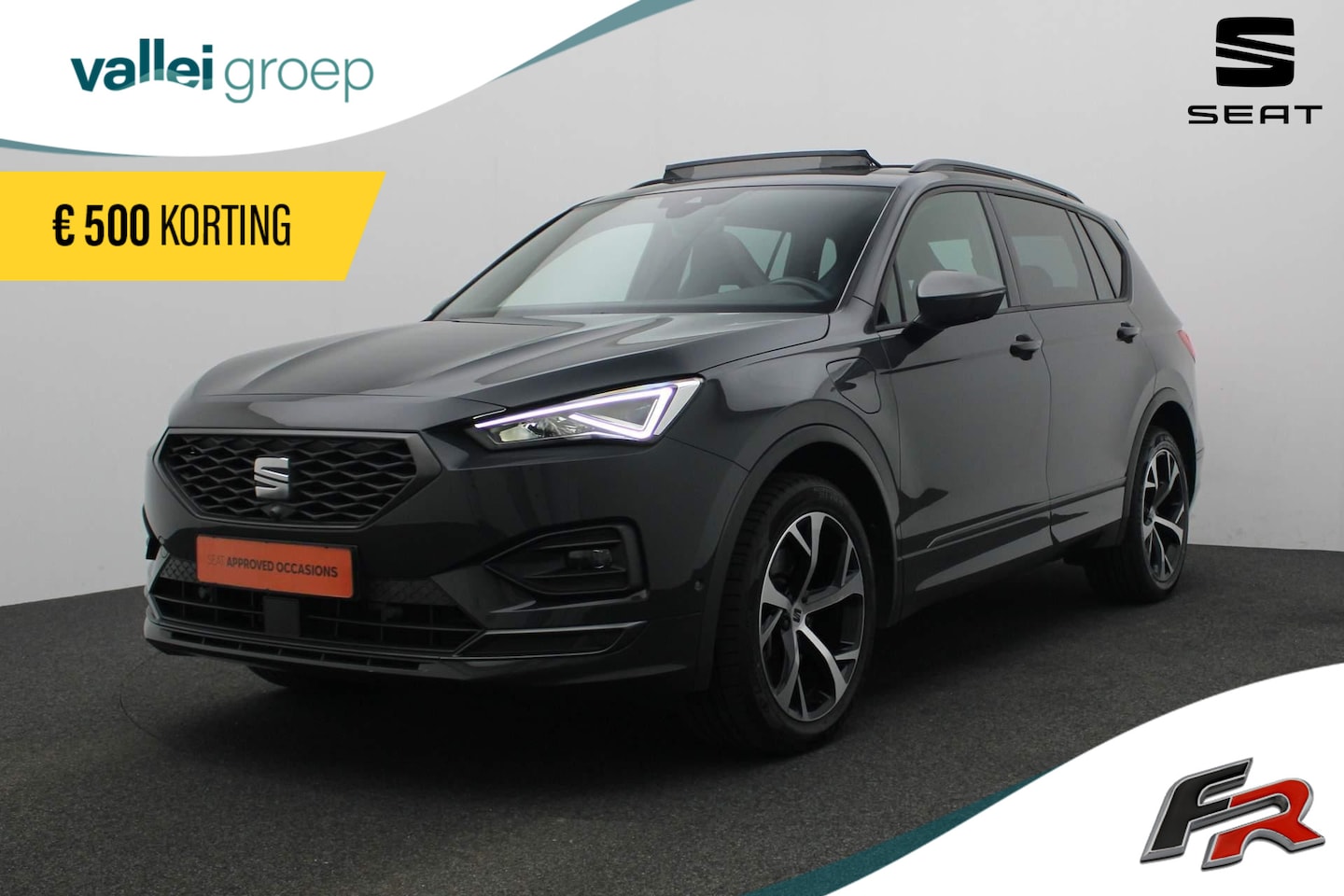 Seat Tarraco - 1.4 TSI 245PK DSG e-Hybrid PHEV FR | Pano | Trekhaak | Adaptief onderstel | 360 camera | 1 - AutoWereld.nl