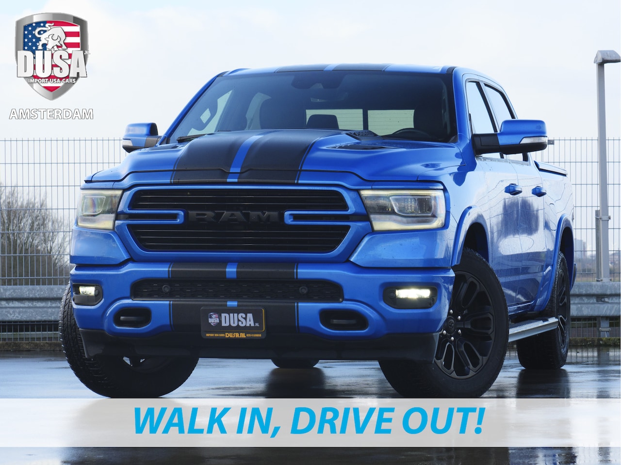 Dodge Ram 1500 - | Laramie | 5.7 V8 | 4x4 | Crew Cab | Striping | LPG | Luchtvering Nieuw Binnen! - AutoWereld.nl