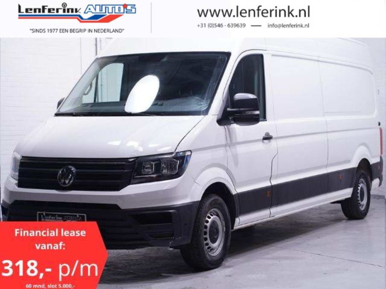 Volkswagen Crafter - 2.0 TDI 140 pk L4H3 Airco, Camera 270 Graden Deuren, Opstap achter, PDC V+A, 3-Zits - AutoWereld.nl