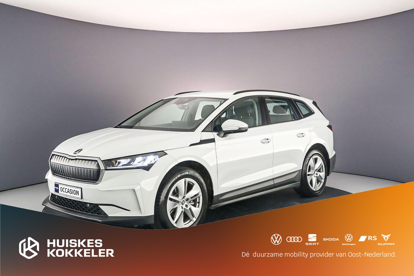 Skoda Enyaq iV - 60 180pk Automaat Trekhaak, Navigatie, Adaptive cruise control, Parkeersensor achter, DAB, - AutoWereld.nl