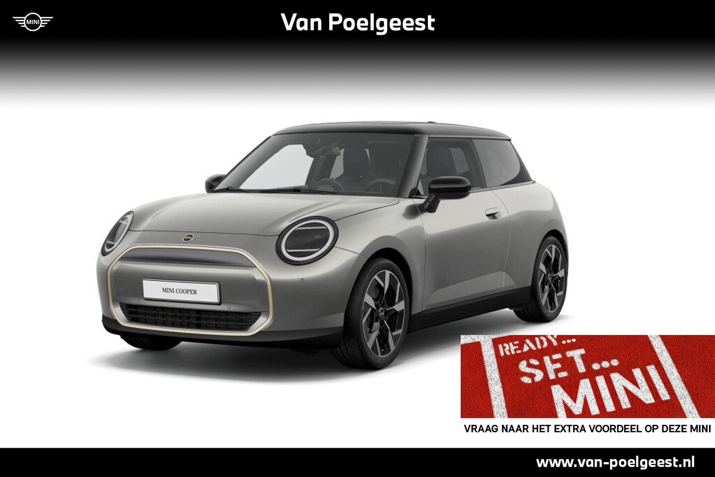 MINI Cooper - E | Favoured Trim | Pakket M | Dak en spiegelkappen in Jetblack - AutoWereld.nl