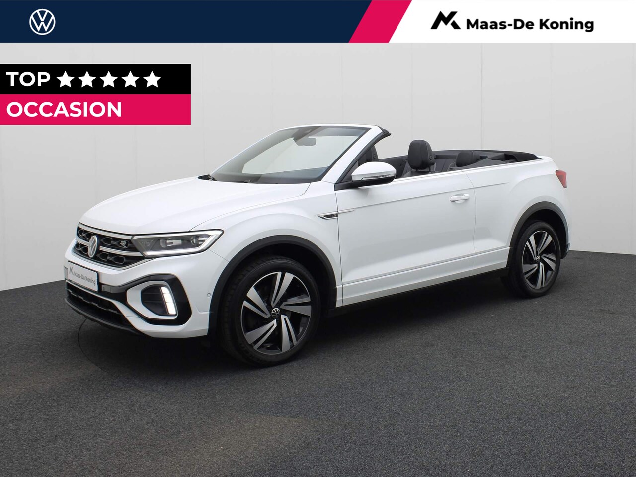 Volkswagen T-Roc Cabrio - 1.5TSI/150PK R-Line DSG · Navigatie · Parkeersensoren · DAB · TOPDEAL - AutoWereld.nl