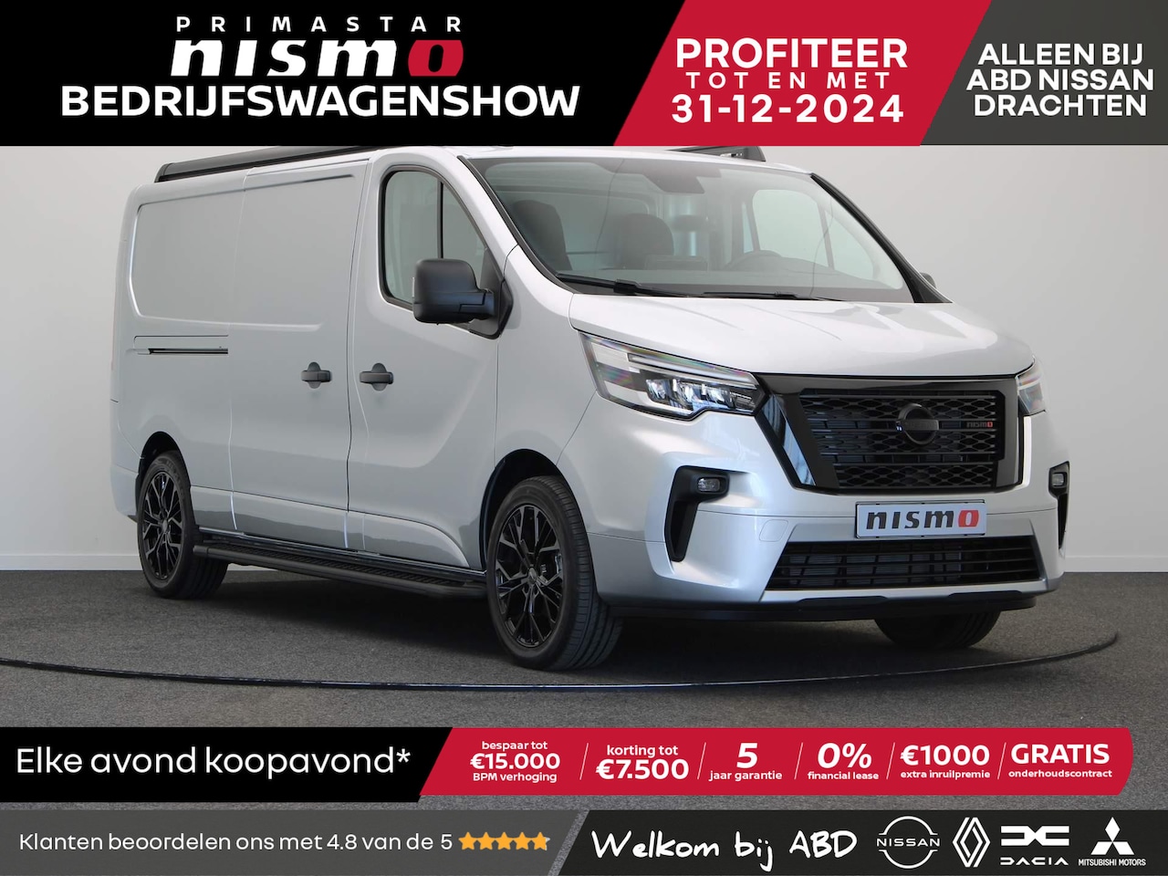 Nissan Primastar - 2.0 dCi 130pk L2H1 Nismo+ | 0% Financial lease | 5 jaar fabrieksgarantie | - AutoWereld.nl