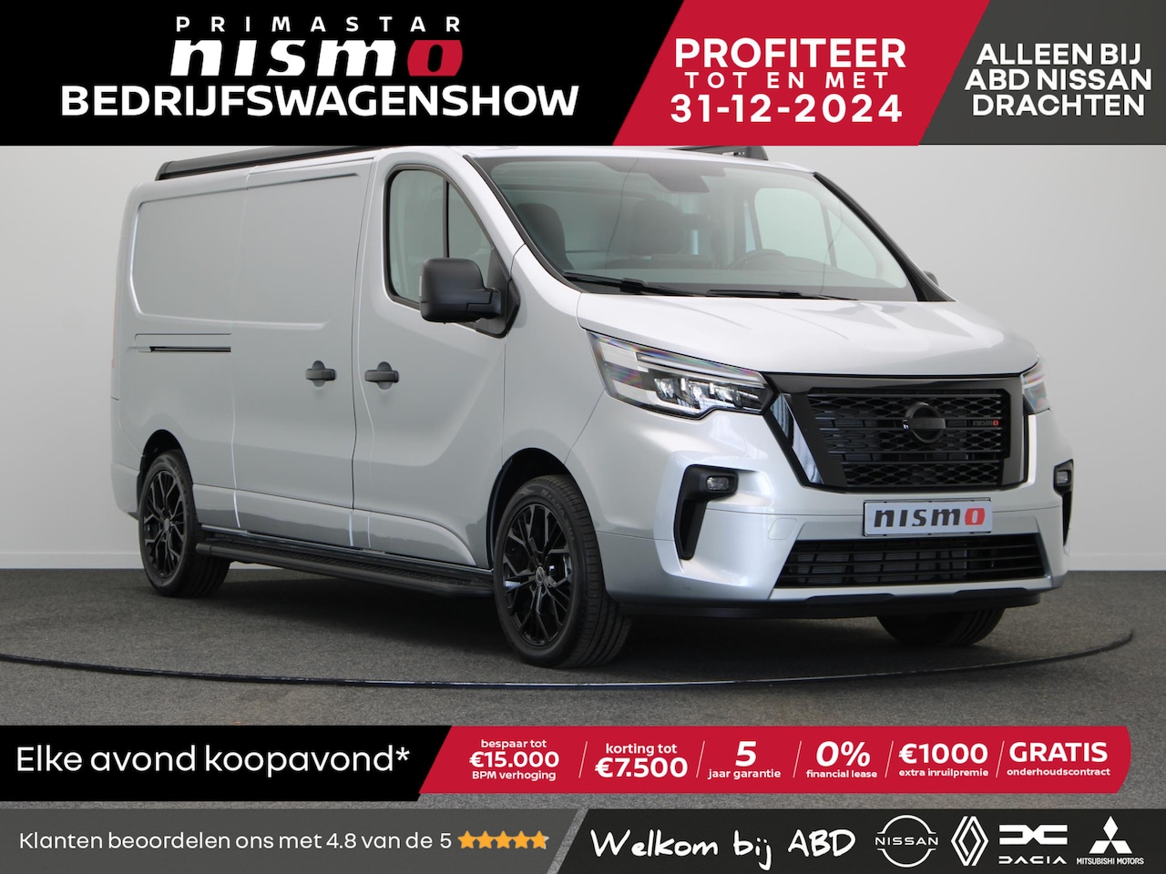 Nissan Primastar - 2.0 dCi 170pk L2H1 Nismo+ | 0% Financial lease | 5 jaar fabrieksgarantie | - AutoWereld.nl