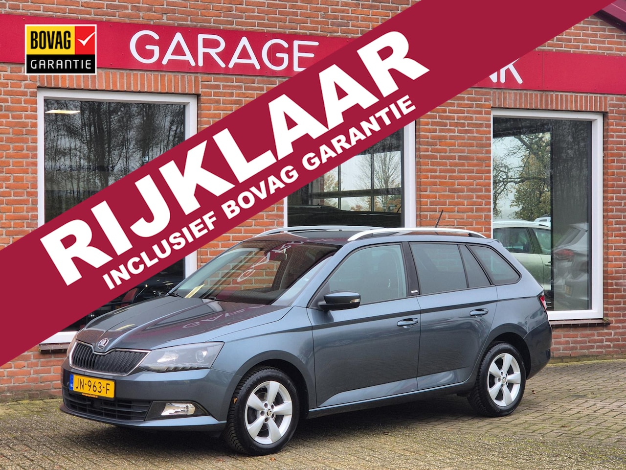 Skoda Fabia Combi - 1.2 TSI JOY 90PK 5drs clima, cruise, stoelverw. dab, pdc, trekhaak RIJKLAAR - AutoWereld.nl