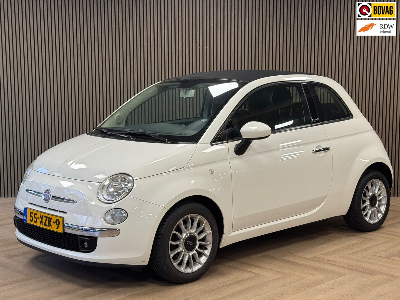 Fiat 500 C - 0.9 TwinAir Lounge CABRIO Soft-Top AIRCO LEDER PDC START/STOP - AutoWereld.nl