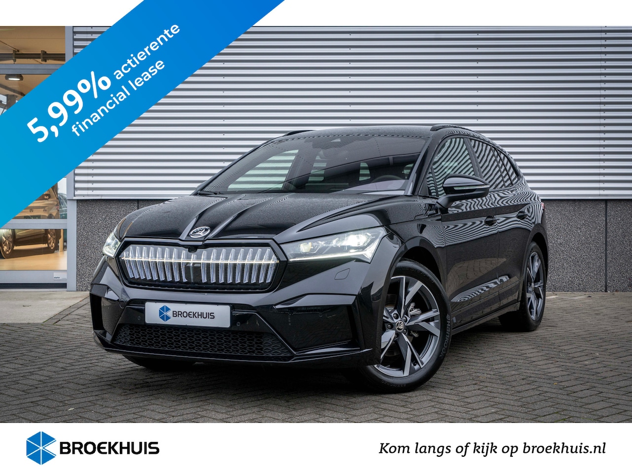 Skoda Enyaq iV - 60 Elektromotor 180 1AT Sportline | 20" lichtmetalen velgen Taurus, antraciet gepolijst | - AutoWereld.nl