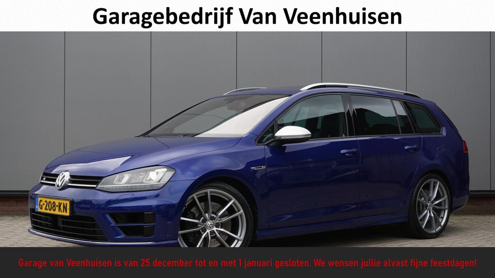 Volkswagen Golf Variant - R20 2.0 TSI 300pk Pano.Dak Dynaudio Keyless 19inch LM Pretoria Leder Xenon DCC *Lapiz Blue - AutoWereld.nl