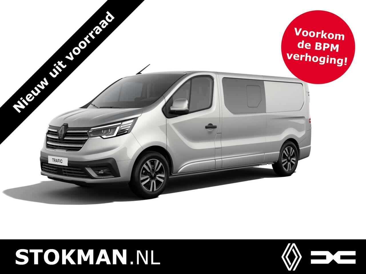 Renault Trafic - 2.0 Blue dCi EDC 170 T29 L2H1 Extra Dubbele Cabine | Android Auto en Apple CarPlay | Achte - AutoWereld.nl