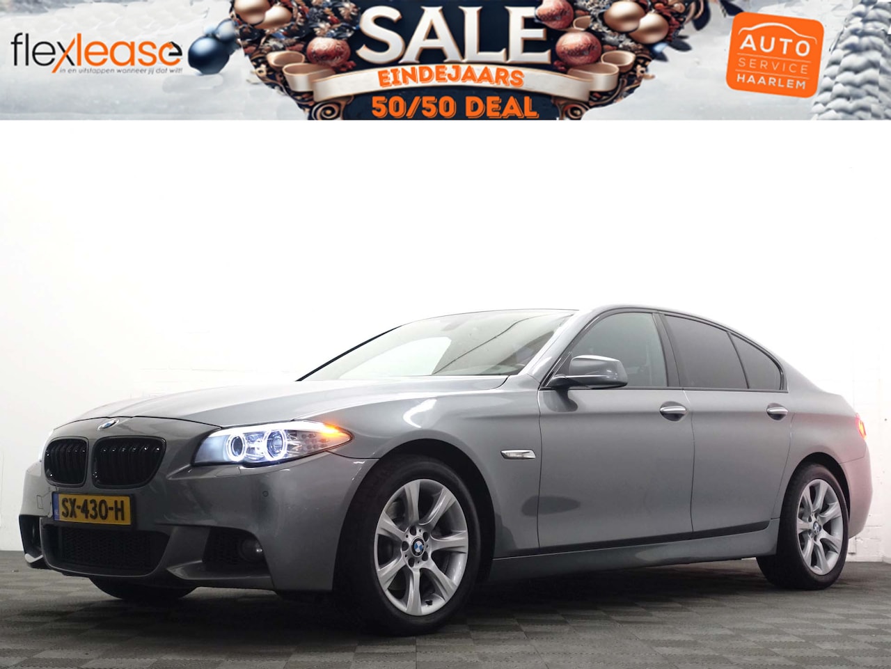 BMW 5-serie - 520i High Exe M Sport Aut- Xenon Led, Leder, Clima, Verwarmd Elektrische interieur - AutoWereld.nl