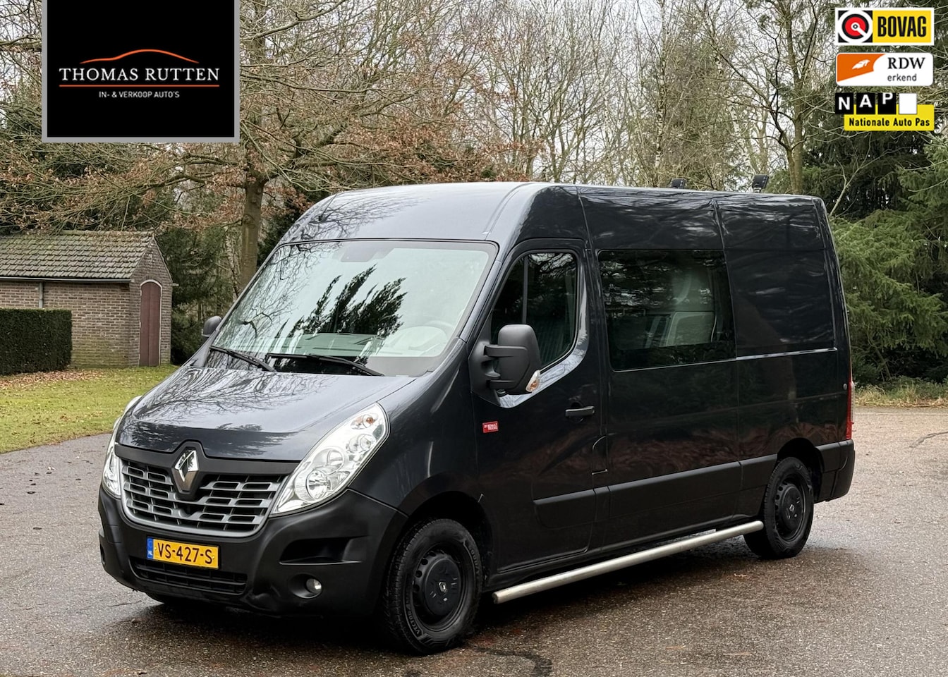 Renault Master - T35 2.3 dCi L2H3 2016 NAP | Dubbel cabine | Airco | Cruise control | Automaat | Trekhaak | - AutoWereld.nl