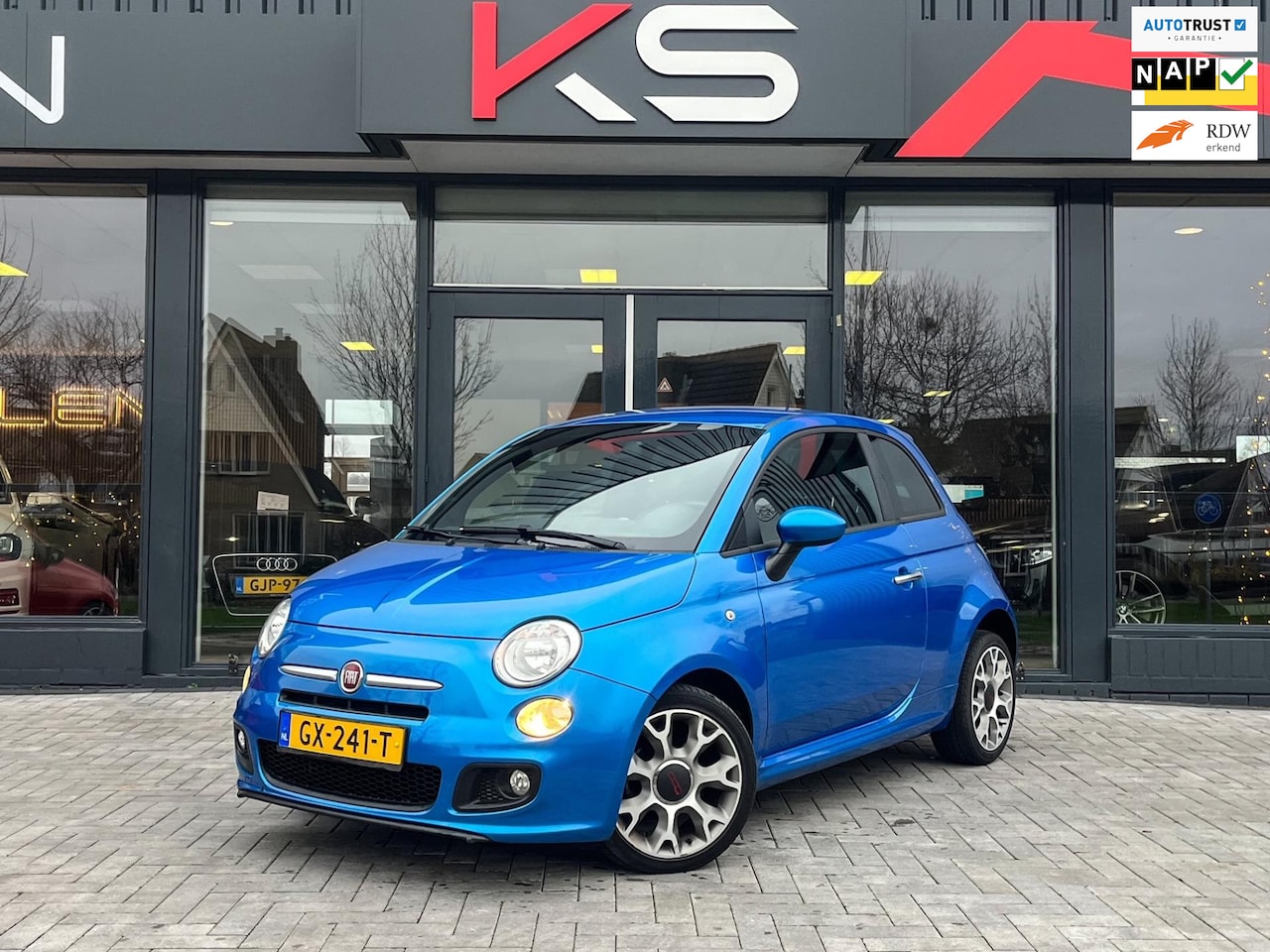 Fiat 500 - 0.9 TwinAir Turbo 500S Sport Half leder Airco Nap - AutoWereld.nl