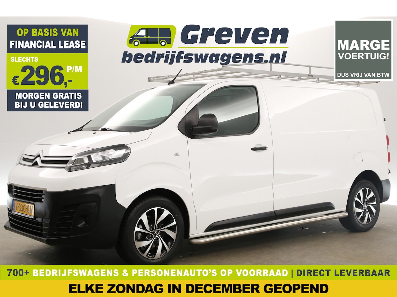 Citroën Jumpy - 2.0 BlueHDI L2H1 | Marge | Airco Cruise PDC 3 Persoons Imperiaal 17''LMV Elektrpakket Trek - AutoWereld.nl