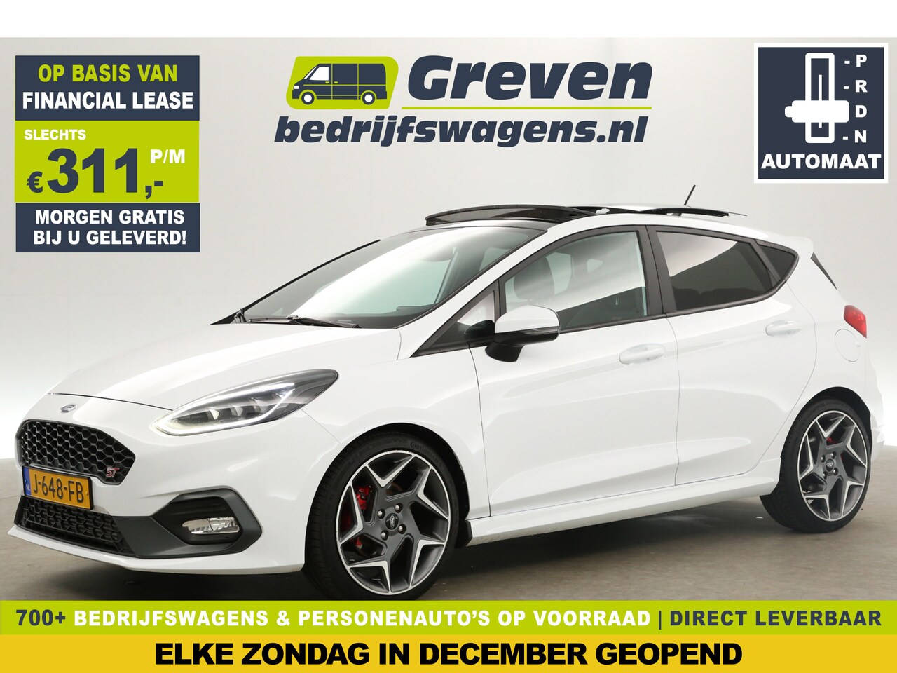 Ford Fiesta - 1.5 EcoBoost ST 200PK Pano Bang&Olufsen Carplay Clima Cruise Navi PDC LED 18''LMV - AutoWereld.nl