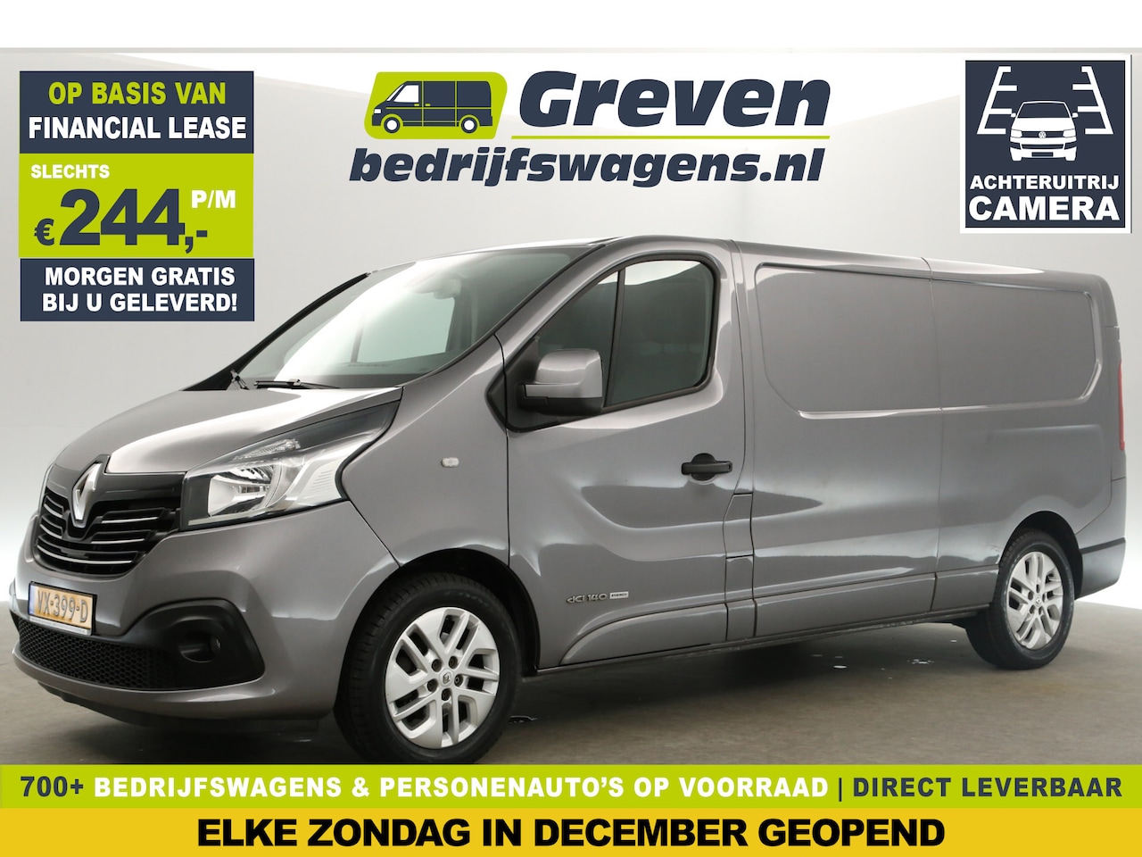 Renault Trafic - 1.6 dCi T29 L2H1 | 140PK | Marge | Airco Camera Navi Cruise PDC 3 Persoons 17"LMV Trekhaak - AutoWereld.nl