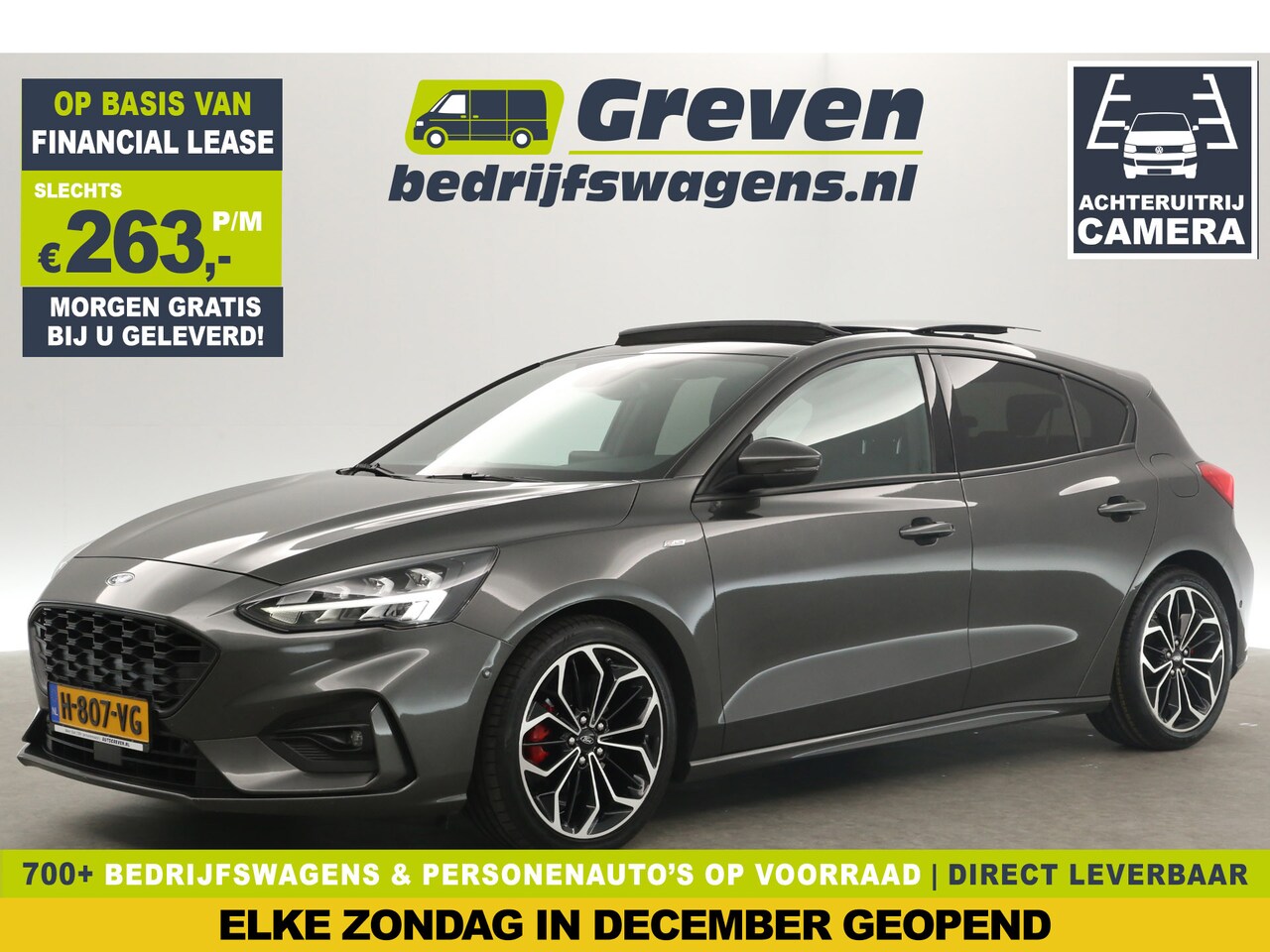 Ford Focus - 1.0 ST Line Pano Bowers&Wilkins Clima Camera Carplay Cruise LED Navi PDC 18"LMV Trekhaak - AutoWereld.nl