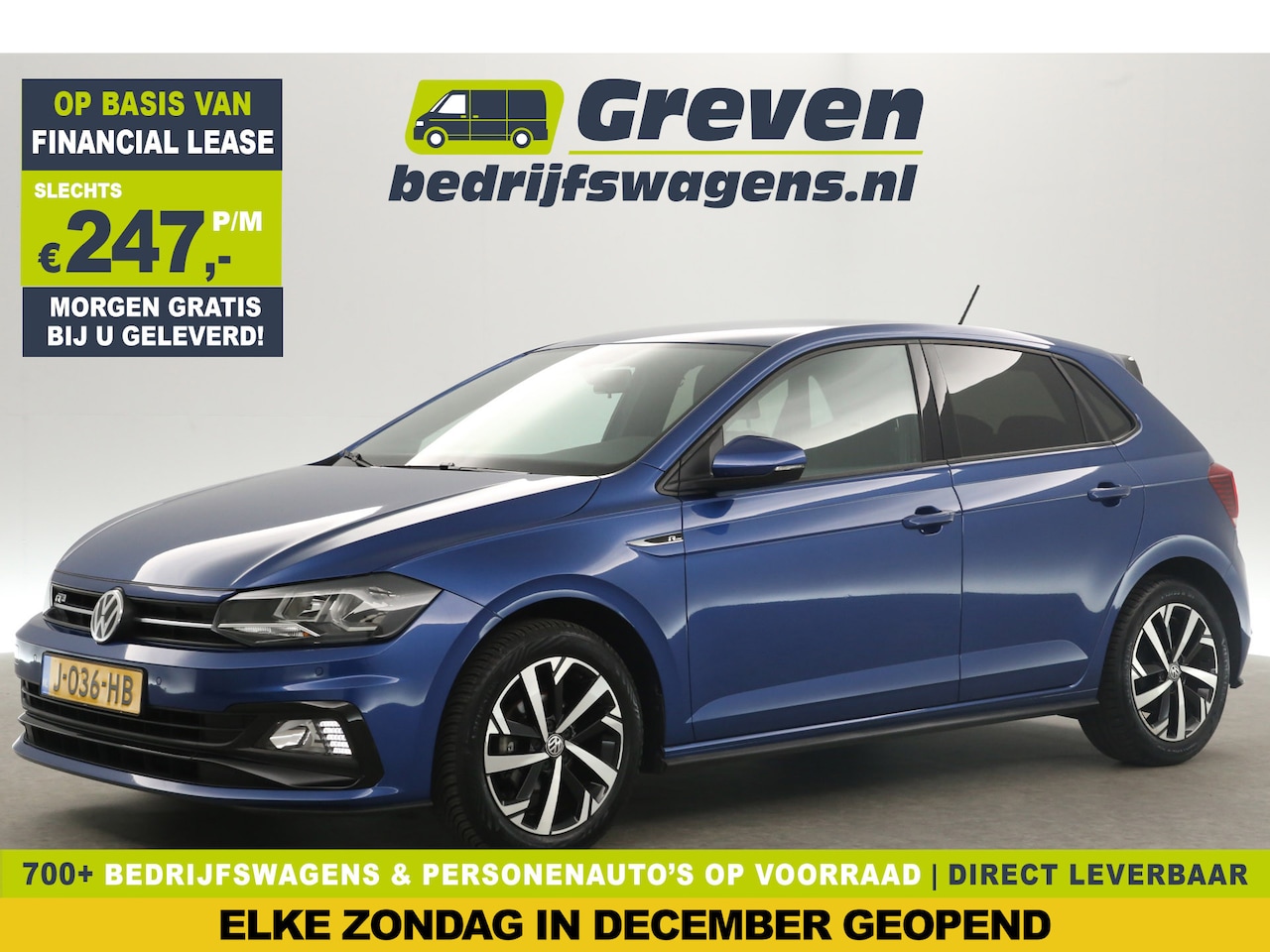 Volkswagen Polo - 1.0 TSI R-Line Clima Adaptive-Cruise Carplay LED PDC Navi 16"LMV - AutoWereld.nl