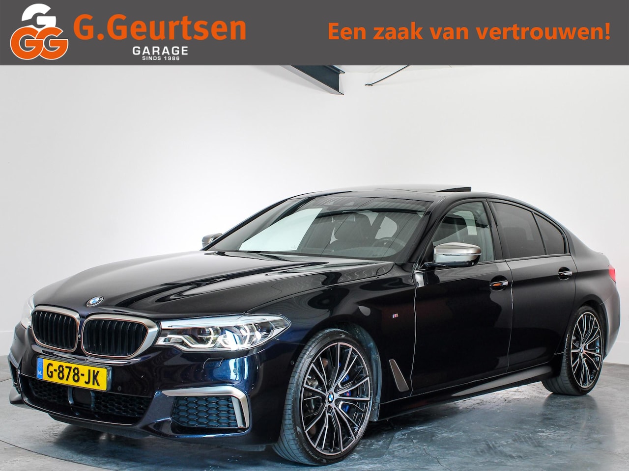 BMW 5-serie - M550i 463PK M-sport, H&K, Nappa leder, Massage, 360 Camera, ACC, Driving Assistance, Softc - AutoWereld.nl